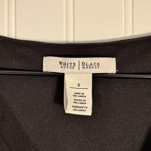 White House Black Market Women’s Black Sleeveless Draped Formal Dress Size Small - Picture 7 of 10